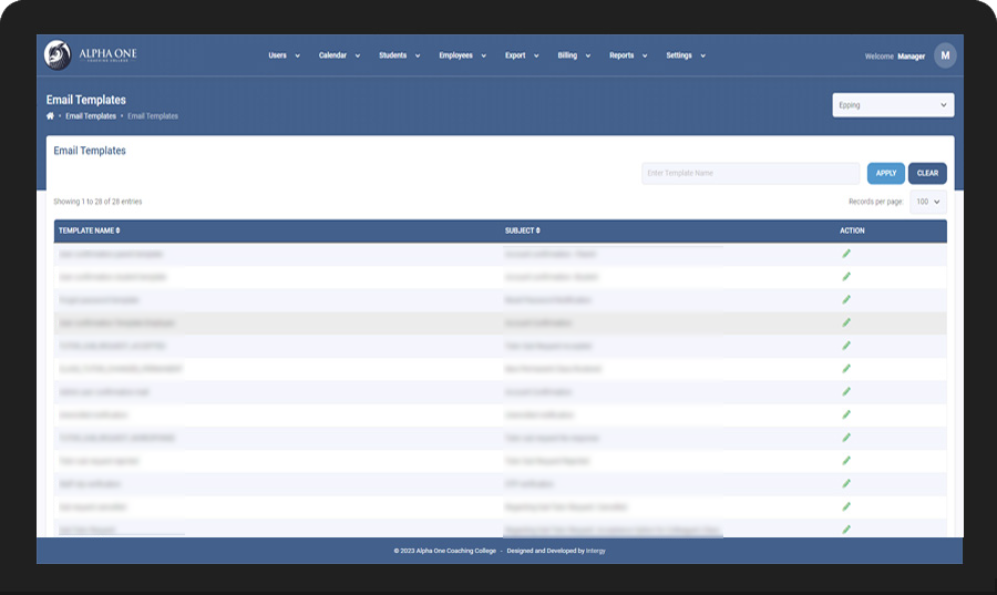 email-template-screen
