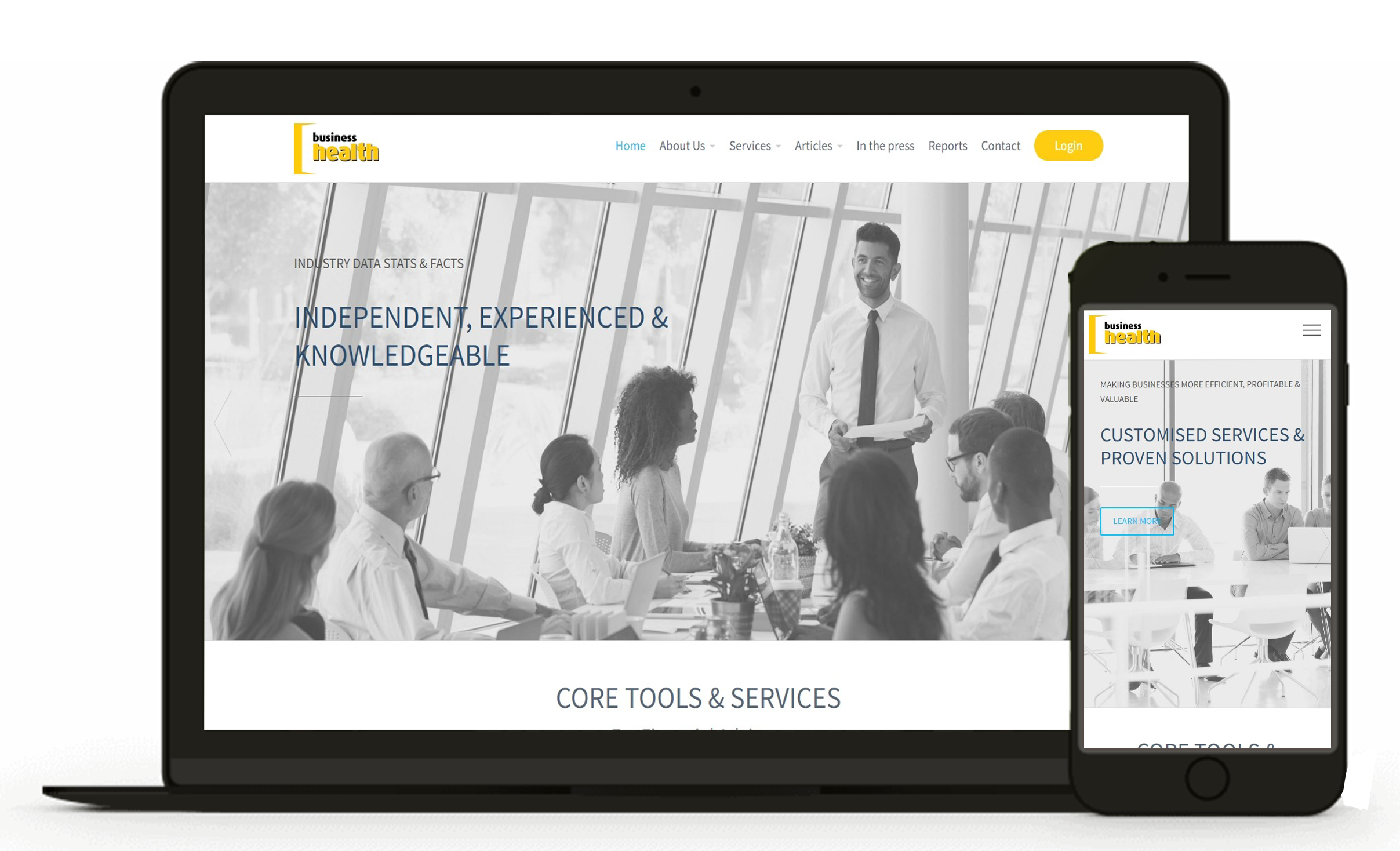 business-health-website-mockup